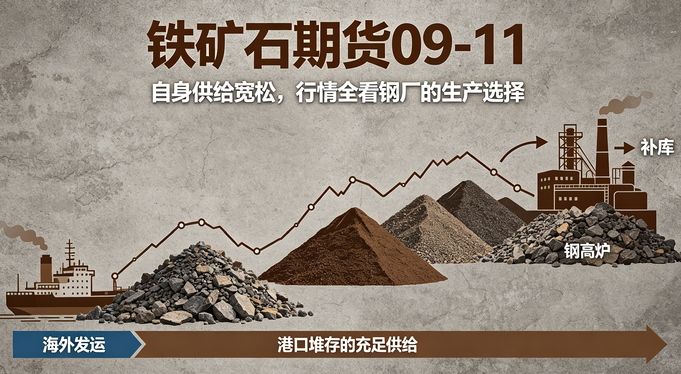 铁矿石期货 09‑11:自身供给宽松,行情全看钢厂的生产选择